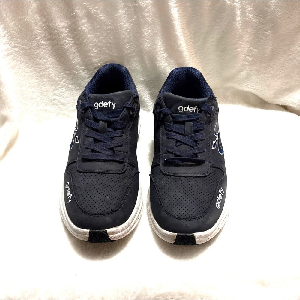Gravity Defyer Mens Navy Blue G-Defy Athletic Sneakers With VersoShock Sole - Picture 2 of 8